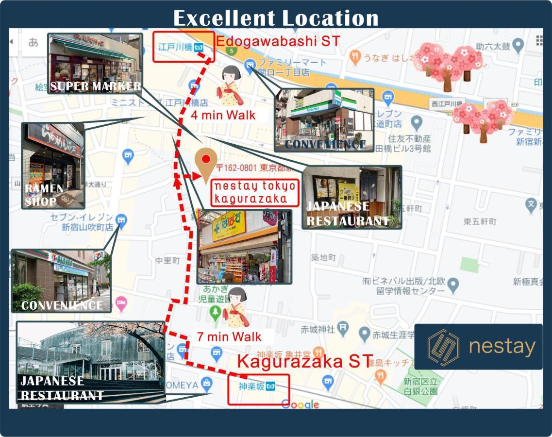 Nestay Inn Tokyo Kagurazaka 01 Extérieur photo